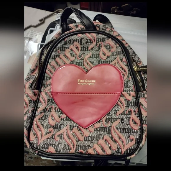 Juicy Couture | Bags | Juicy Couture Pink And Black Heart  display picture 1